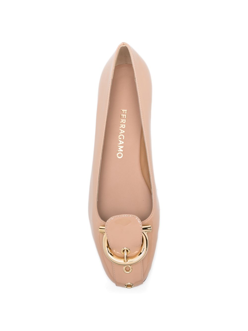 Ferragamo Leather ballets BROWN