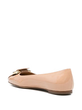 Ferragamo Leather ballets BROWN