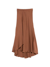 Silk95Five Sirene silk skirt BROWN