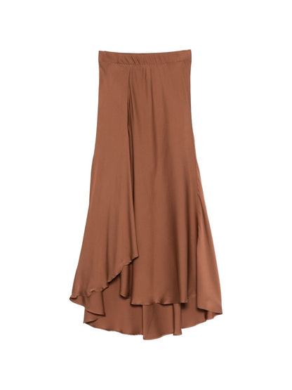 Silk95Five Sirene silk skirt BROWN