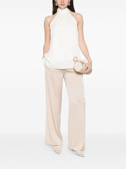 Silk95Five Amalfi silk trousers BEIGE