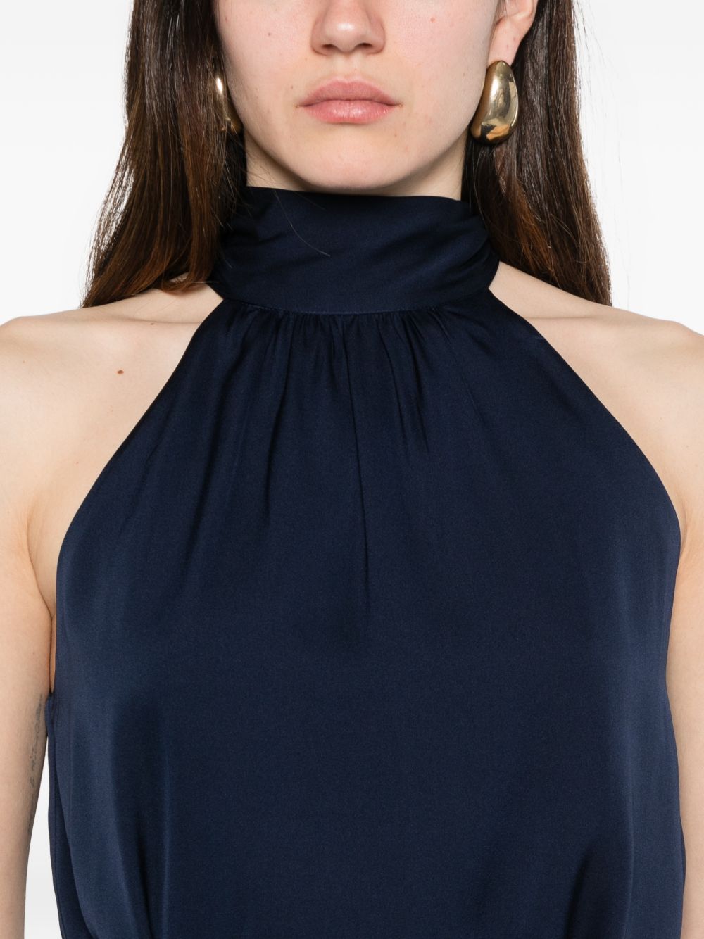 Silk95Five Villette silk top INK