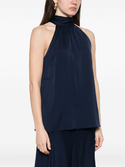 Silk95Five Villette silk top INK