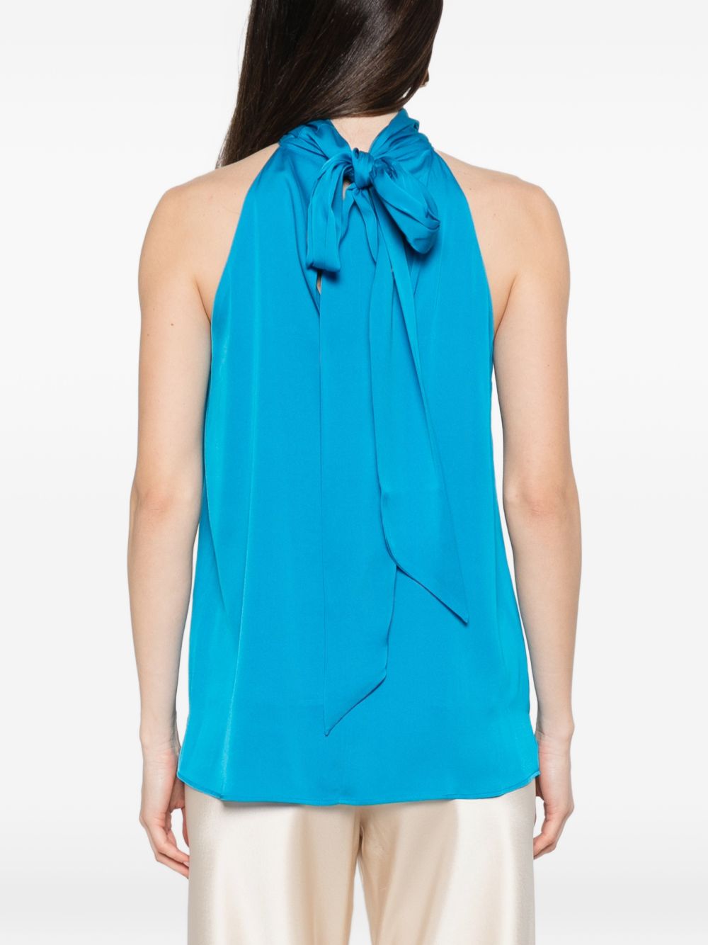 Silk95Five Villette silk top LIGHT BLUE