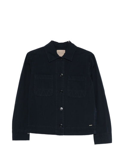 Woolrich Cotton overshirt NAVY