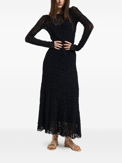 Forte Forte Lace long dress BLACK