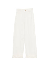 Emporio Armani Linen blend trousers Beige