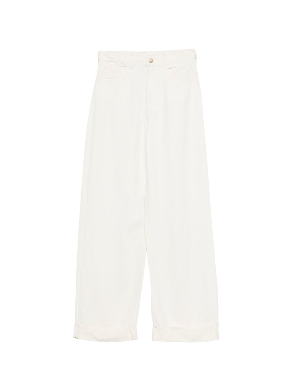 Emporio Armani Linen blend trousers Beige
