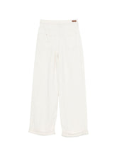 Emporio Armani Linen blend trousers Beige