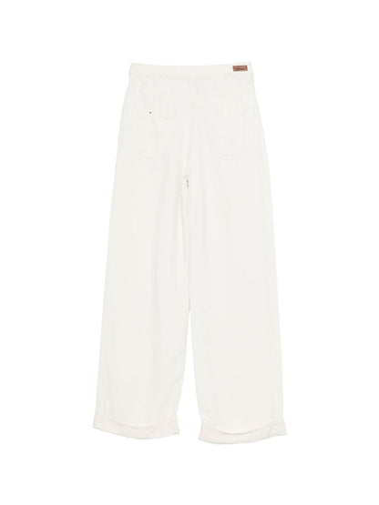 Emporio Armani Linen blend trousers Beige