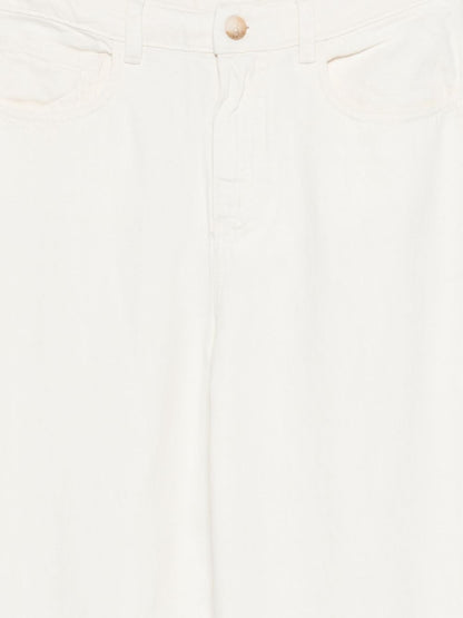 Emporio Armani Linen blend trousers Beige