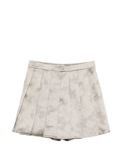 Emporio Armani A-line Pleated shorts Gray