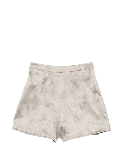 Emporio Armani A-line Pleated shorts Gray