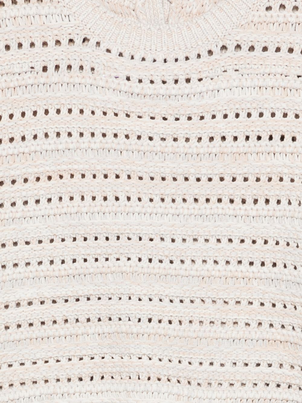 Emporio Armani Cotton open-knit cardigan BEIGE