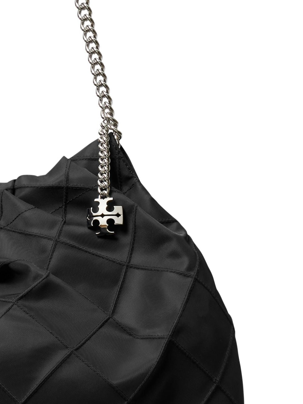 Tory Burch Fleming nylon hobo bag BLACK