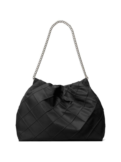 Tory Burch Fleming nylon hobo bag BLACK