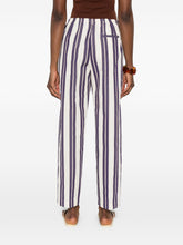 Forte Forte Striped drawstring trousers NAVY
