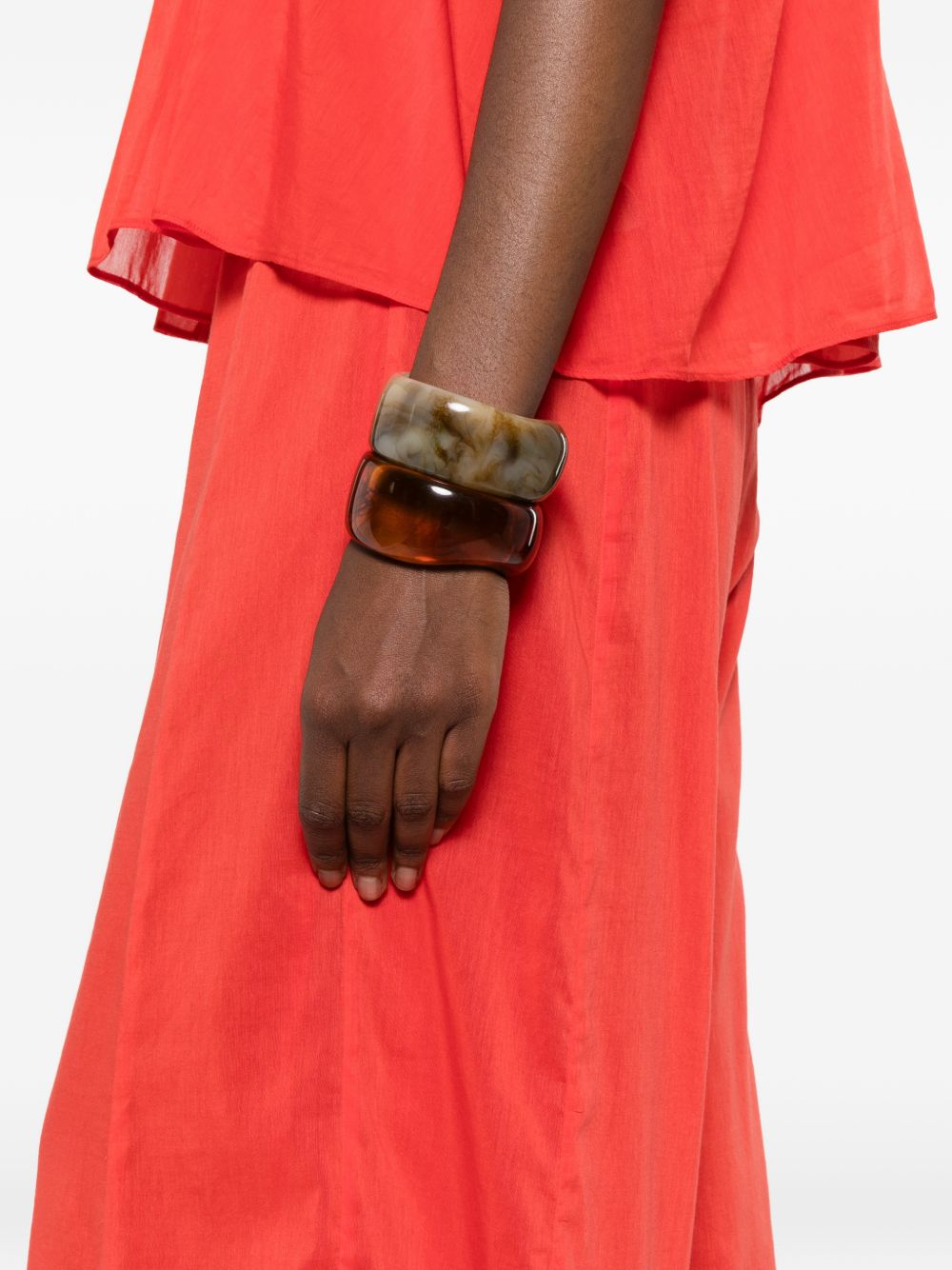 Forte Forte Voile cotton and silk trousers RED