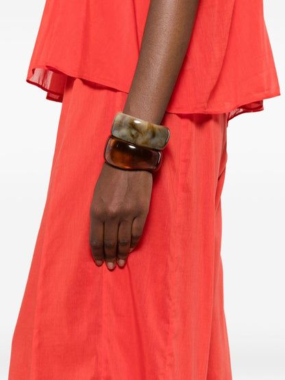 Forte Forte Voile cotton and silk trousers RED