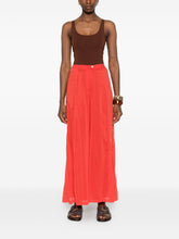 Forte Forte Voile cotton and silk trousers RED