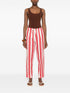 Forte Forte Striped drawstring trousers RED