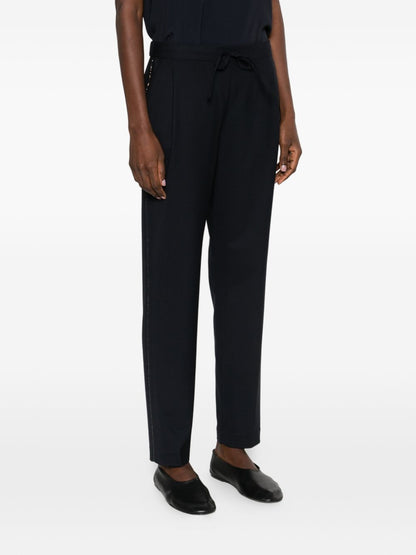 Fabiana Filippi Wool drawstring trousers NAVY