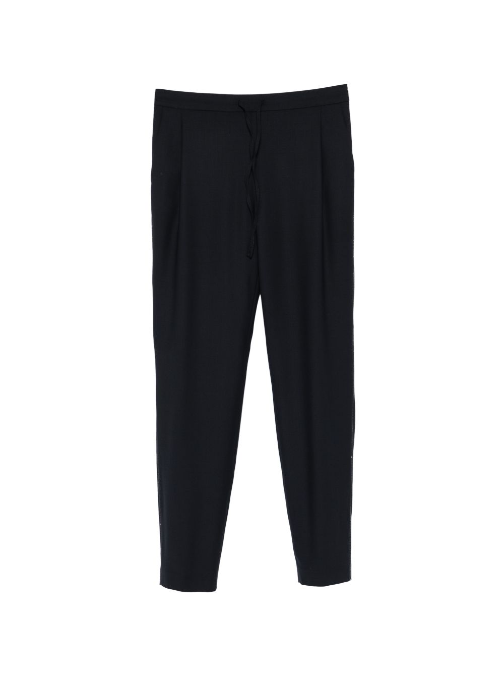 Fabiana Filippi Wool drawstring trousers NAVY
