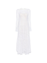 Forte Forte V-back Lace long dress WHITE