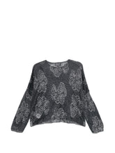 Emporio Armani Embroidered crewneck sweater NAVY