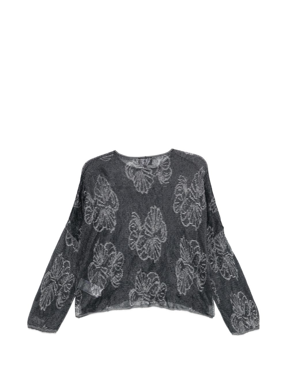 Emporio Armani Embroidered crewneck sweater NAVY