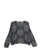 Emporio Armani Embroidered crewneck sweater NAVY