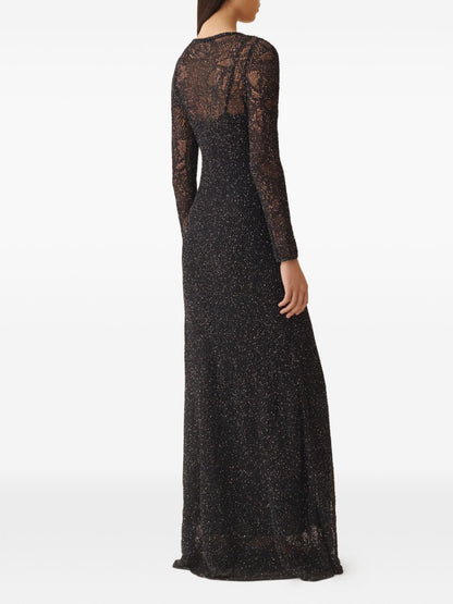 Fabiana Filippi Lace long dress NAVY