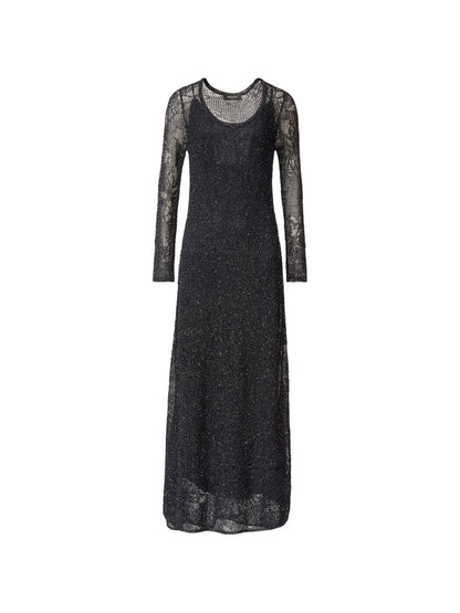 Fabiana Filippi Lace long dress NAVY