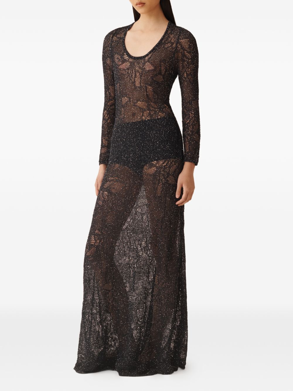 Fabiana Filippi Lace long dress NAVY