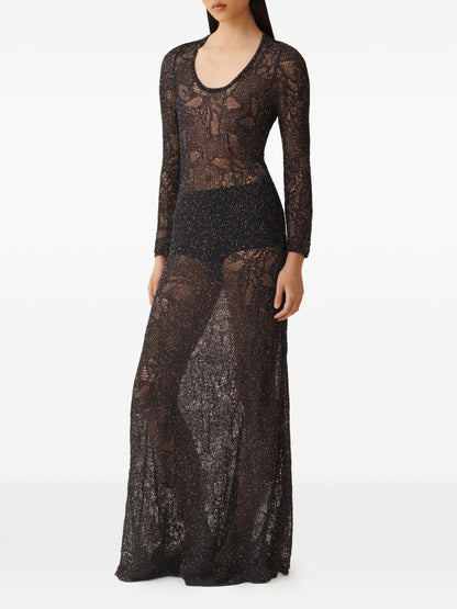 Fabiana Filippi Lace long dress NAVY