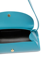 Jil Sander Cannolo small leather shoulder bag LIGHT BLUE