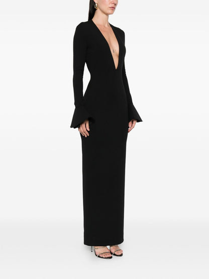 Solace London Hutton maxi dress BLACK