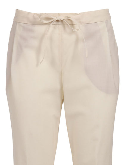 Fabiana Filippi Wool blend trousers WHITE