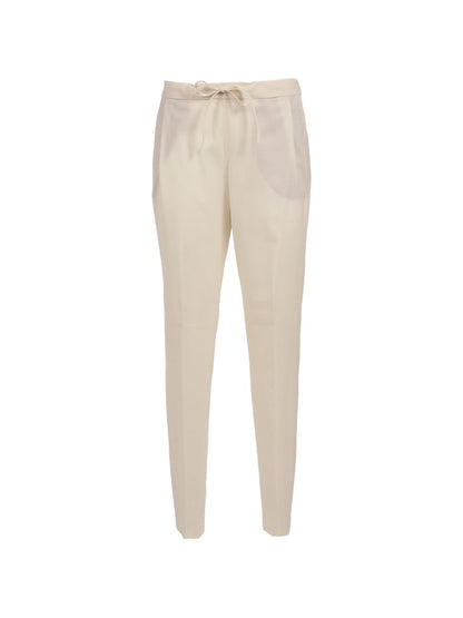 Fabiana Filippi Wool blend trousers WHITE