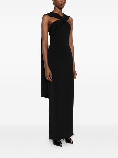 Solace London Rona maxi dress BLACK