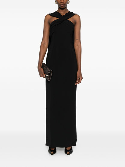 Solace London Rona maxi dress BLACK