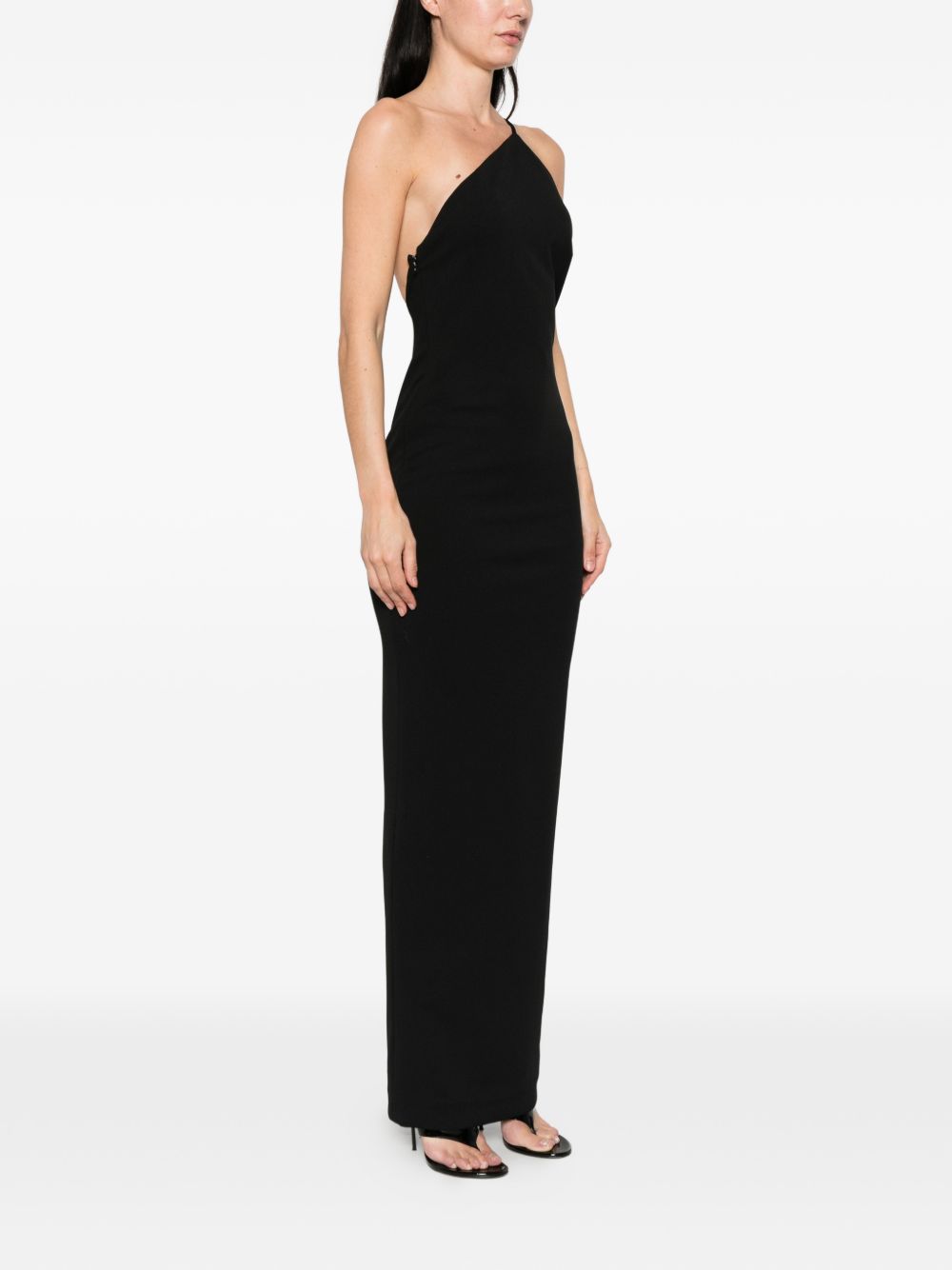 Solace London Alexandra maxi dress BLACK