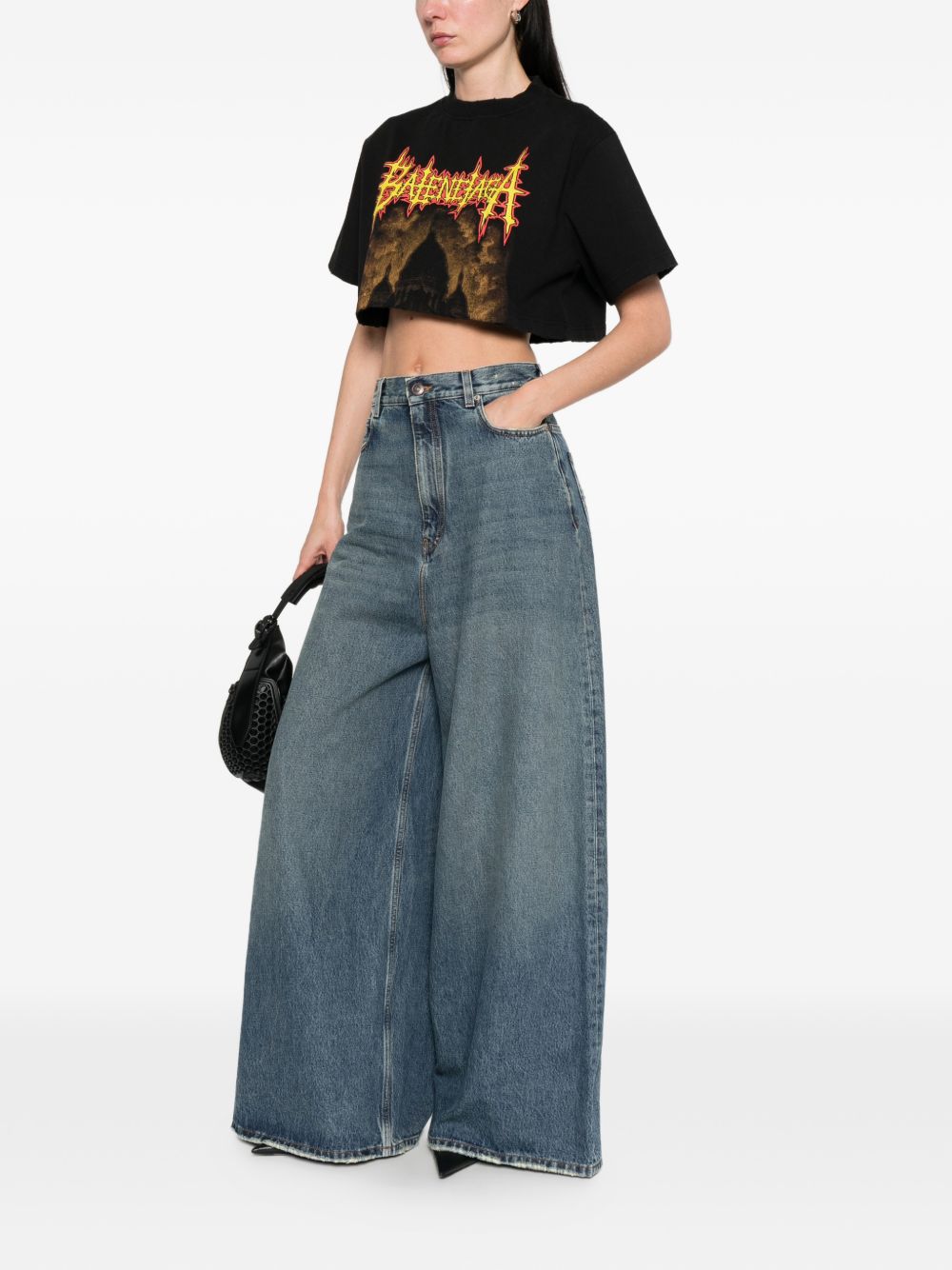 Balenciaga Flared denim jeans NAVY