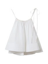 Stella McCartney Cotton ruffled top WHITE