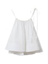 Stella McCartney Cotton ruffled top WHITE