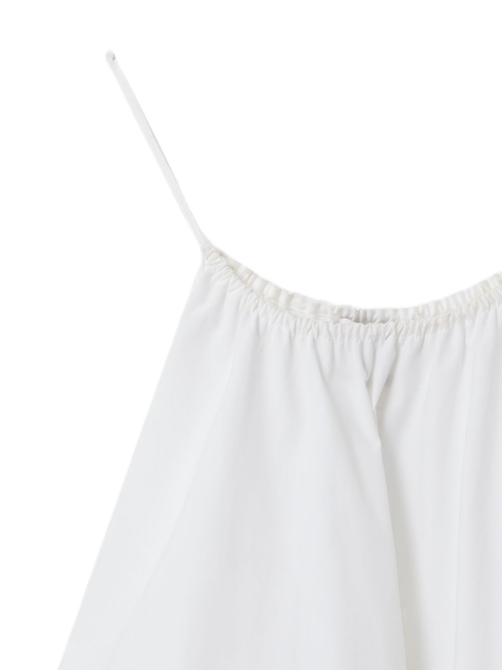 Stella McCartney Cotton ruffled top WHITE