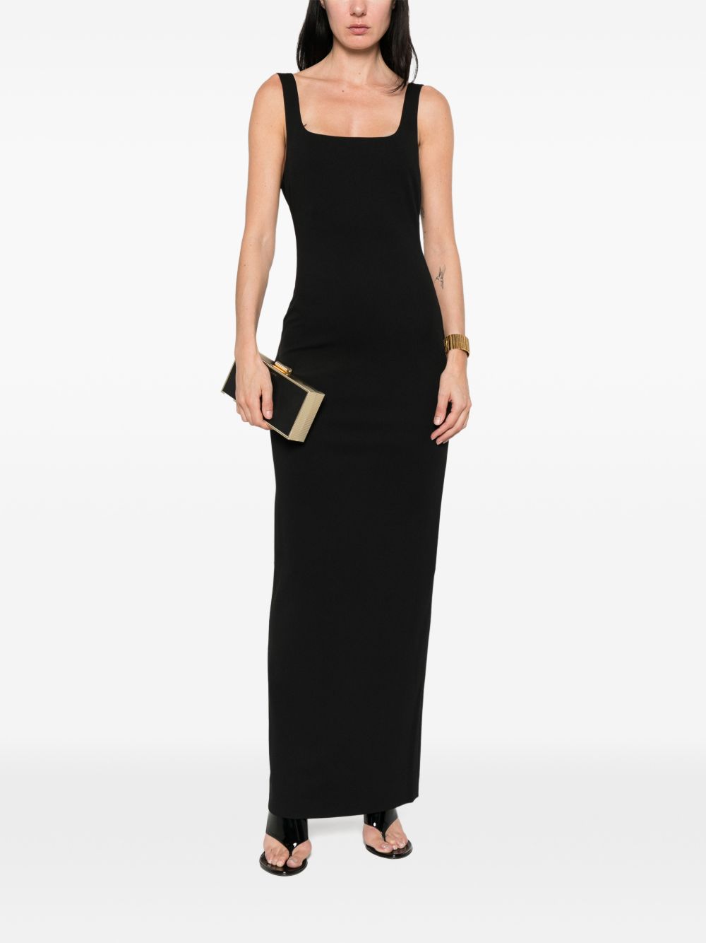 Solace London Aneila maxi dress BLACK