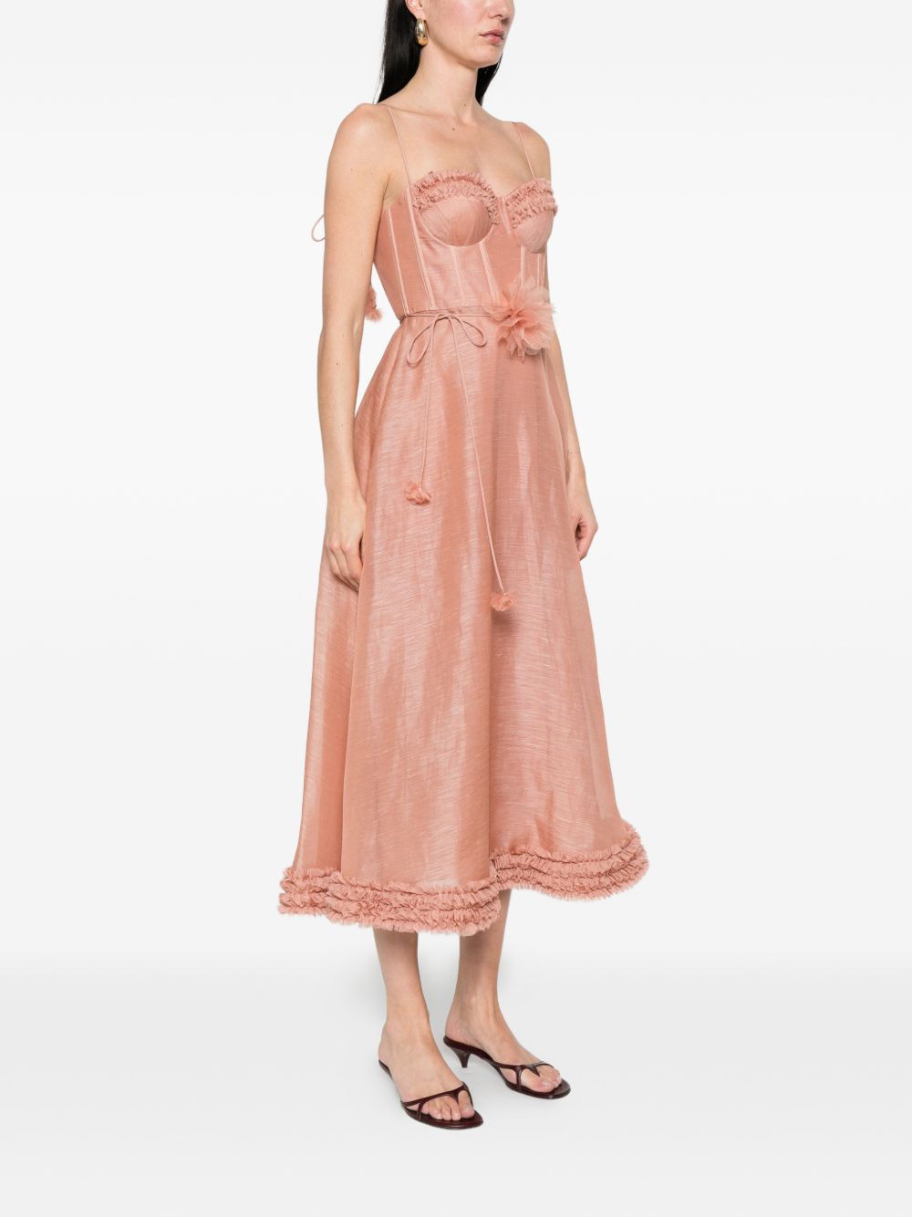 Zimmermann Luna midi dress PINK