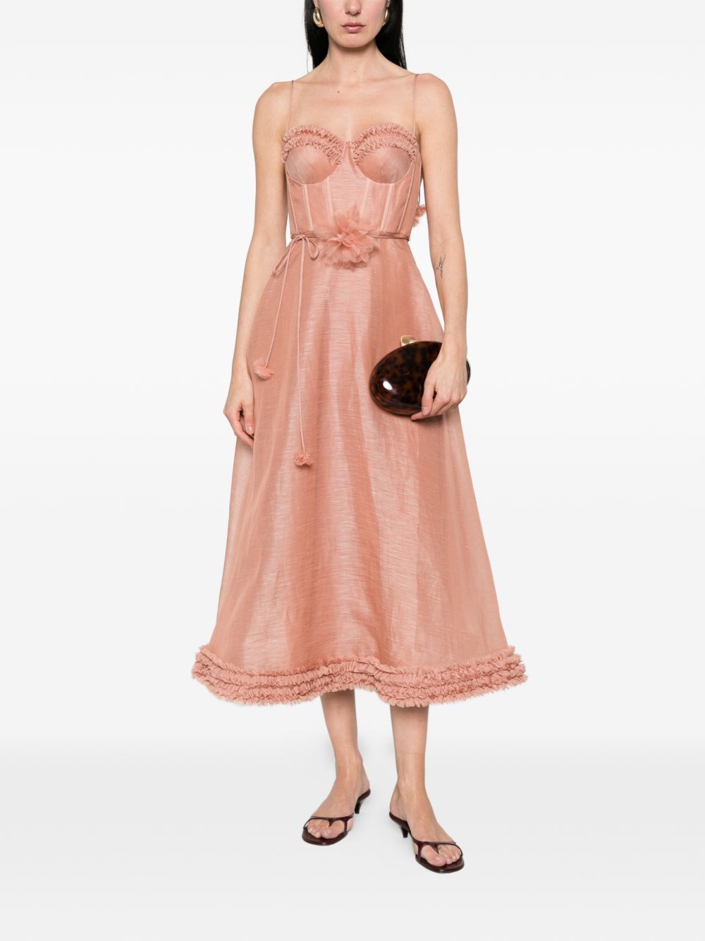 Zimmermann Luna midi dress PINK