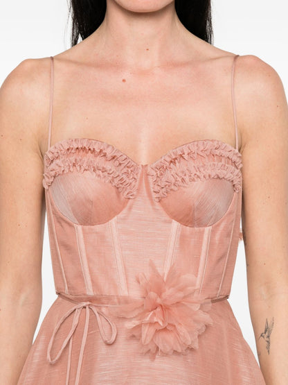 Zimmermann Luna midi dress PINK